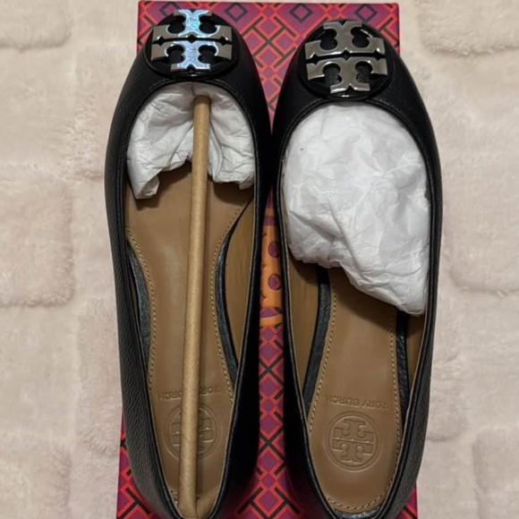 Tory Burch Claire Ballet Flats (Tumbled Leather) Size 5.5 Women’s - Picture 1 of 5